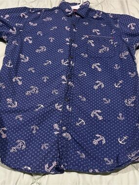 Drill Anchors Away snap button top, Med